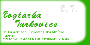 boglarka turkovics business card